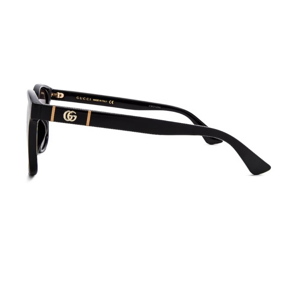 ** New ** - Gucci Unisex Logo Wayfarer in Shiny Black - Picture 4 of 7
